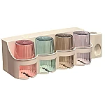Organizator baie RA-875B cu carlige si dozator pentru pasta de dinti