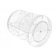 Organizator cosmetice rotativ 360 grade 27x34 cm Organizator cosmetice rotativ 360 grade 27x34 cm
