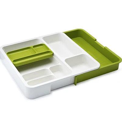 Organizator extensibil pentru sertar VERDE-ALB Organizator extensibil pentru sertar VERDE-ALB