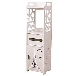 Organizator pentru baie sau camera alb cu 4 compartimente