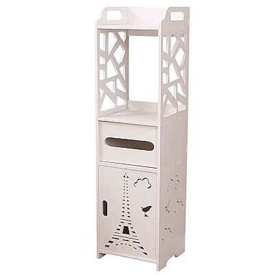 Organizator pentru baie sau camera alb cu 4 compartimente Organizator pentru baie sau camera alb cu 4 compartimente