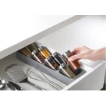 Organizator pentru condimente, 8 compartimente, Gri Organizator pentru condimente, 8 compartimente, Gri