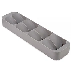 Organizator pentru condimente, 8 compartimente, Gri