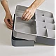 Organizator sertare bucatarie extensibil gri Organizator sertare bucatarie extensibil gri