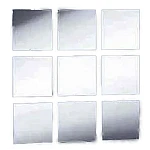 Set 10 Oglinzi Design PATRAT - Oglinzi Decorative Acrilice Cristal - Diamant - Fagure