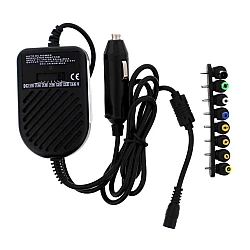 Pachet Incarcator auto universal pentru laptop, 80W cu 8 conectori