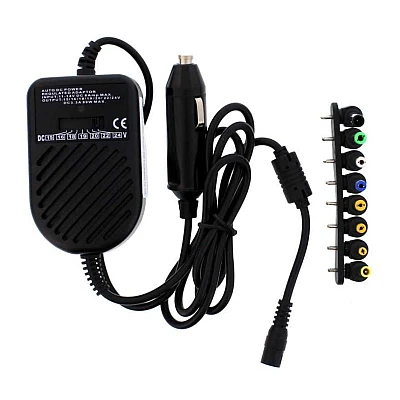 Pachet Incarcator auto universal pentru laptop, 80W cu 8 conectori Pachet Incarcator auto universal pentru laptop, 80W cu 8 conectori