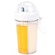 Pahar dublu pentru apa 400 ml cu 2 paie Pahar dublu pentru apa 400 ml cu 2 paie