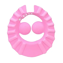 Palarie tip aparatoare pentru ochi si urechi pentru spalat pe cap si protectie solara pentru bebelusi ROZ