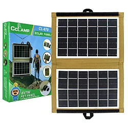 Panou solar Portabil CCLAMP CL-670, Incarcare USB, 7.2W, pliabil