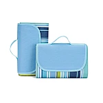 Patura pentru picnic pliabila albastra