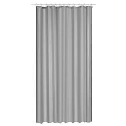 Perdea dus/cada  GRI cu 12 gauri din otel inoxidabil 183 cm x 183 cm 