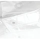 Perdea dus/cada TRANSPARENTA cu 12 gauri din otel inoxidabil 183 cm x 183 cm Perdea dus/cada TRANSPARENTA cu 12 gauri din otel inoxidabil 183 cm x 183 cm