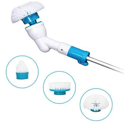 Perie Electrica Rotativa Tip Mop Pentru Curatat Hurricane Spin Scrubber Cu Trei Capete Perie Electrica Rotativa Tip Mop Pentru Curatat Hurricane Spin Scrubber Cu Trei Capete
