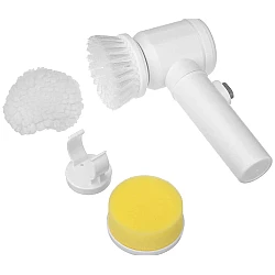 Perie electrica 5 in 1 pentru curatenie Alba