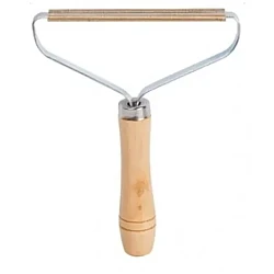 Set 2 x Perie pentru scame si parul de animale, maner de lemn