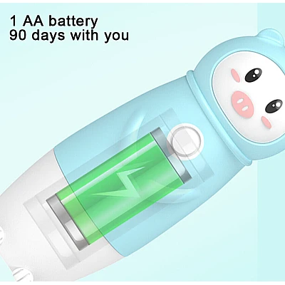 Periuta albastra electrica de dinti pentru copii ursulet Periuta albastra electrica de dinti pentru copii ursulet