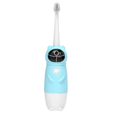 Periuta albastra electrica de dinti pentru copii ursulet
