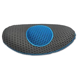 Perna ergonomica Comfy Curve Gri cu albastru pentru sustinere lombara si spate