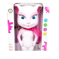 Pisicuta vorbitoare Talking Angela ROZ cu sunete si lumini - 30 cm Pisicuta vorbitoare Talking Angela ROZ cu sunete si lumini - 30 cm