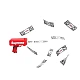Pistol SUPREME de aruncat bani sau pliante, pentru petreceri si aniversari Pistol SUPREME de aruncat bani sau pliante, pentru petreceri si aniversari