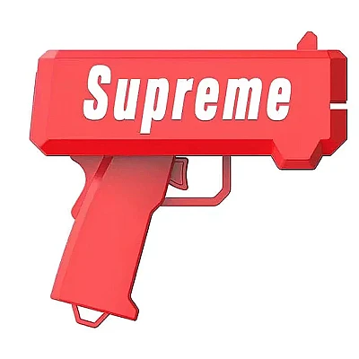 Pistol SUPREME de aruncat bani sau pliante, pentru petreceri si aniversari Pistol SUPREME de aruncat bani sau pliante, pentru petreceri si aniversari