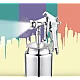 Pistol de vopsit F-75 S cu aer comprimat + rezervor 750ml CUPA DEDESUBT Pistol de vopsit F-75 S cu aer comprimat + rezervor 750ml CUPA DEDESUBT