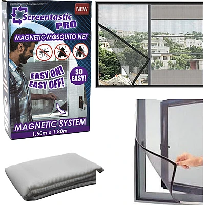 Plasa magnetica antiinsecte 150 x 180 cm Screentastic Pro Plasa magnetica antiinsecte 150 x 180 cm Screentastic Pro
