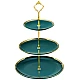Platou Prajituri Supraetajat 3 Niveluri Verde (plastic)