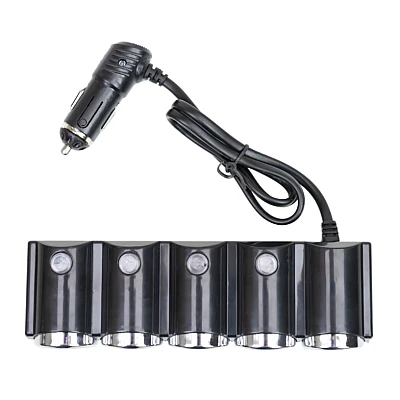 Priza auto 1504 cu 6 intrari 12V In-Car negru MULTIPLICATOR Priza auto 1504 cu 6 intrari 12V In-Car negru MULTIPLICATOR