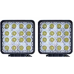 Proiectoare Led Off Road TP-1648 48W 16 12V-24V PATRATE -  Set 2 Bucati