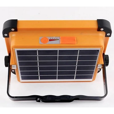 Proiector Solar Portabil 200W cu 288 LED NEGRU-PORTOCALIU Proiector Solar Portabil 200W cu 288 LED NEGRU-PORTOCALIU