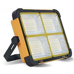 Proiector Solar Portabil 200W cu 288 LED NEGRU-PORTOCALIU