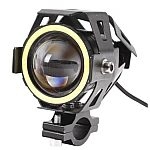 Proiector led U7 angel eyes, Moto, ATV, Off Road cu 2 faze si mod stroboscop 
