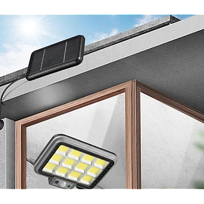 Proiector solar 288LED, 50W, senzor de miscare, HS-8022 telecomanda, 3 moduri de iluminare Proiector solar 288LED, 50W, senzor de miscare, HS-8022 telecomanda, 3 moduri de iluminare