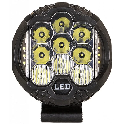 Proiector stroboscop cu lumina de zi galbena 12v-24v 280w 6000k Proiector stroboscop cu lumina de zi galbena 12v-24v 280w 6000k