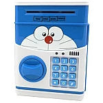 Pusculita pentru Copii Interactiva Alb/Albastru cu Cod Pin si Seif Functie ATM