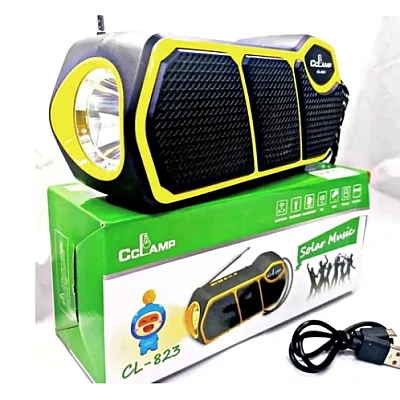 Radio cu incarcare solara si lanterna Cclamp CL-823 Radio cu incarcare solara si lanterna Cclamp CL-823