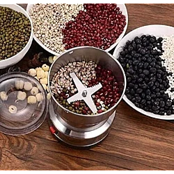 Rasnita electrica din inox cu lame de metal pentru macinare Rasnita electrica din inox cu lame de metal pentru macinare