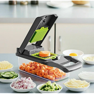 Razatoare multifunctionala Veggie Slicer 7 accesorii interschimbabile Razatoare multifunctionala Veggie Slicer 7 accesorii interschimbabile