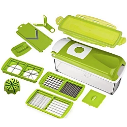 Razatoare multifunctionala cu 11 piese pentru fructe si legume