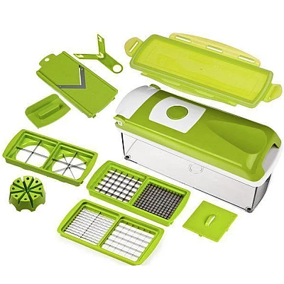 Razatoare multifunctionala cu 11 piese pentru fructe si legume Razatoare multifunctionala cu 11 piese pentru fructe si legume