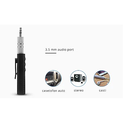 Set 2 x Receptor bluetooth LV-B09 handsfree auto si audio cu mufa jack Set 2 x Receptor bluetooth LV-B09 handsfree auto si audio cu mufa jack