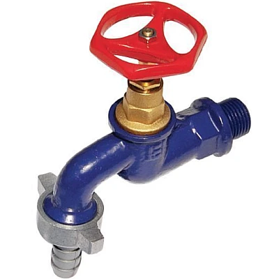Robinet dublu serviciu din fonta 3/4 toli Albastru Robinet dublu serviciu din fonta 3/4 toli Albastru