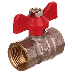 Robinet trecere apa cu filet interior + exterior din alama 1/2