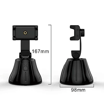 Robot cameraman cu suport telefon Bluetooth reincarcabil rotire 360 grade Robot cameraman cu suport telefon Bluetooth reincarcabil rotire 360 grade