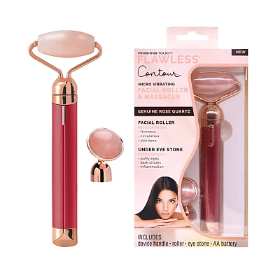 Rola ROZ pentru Masaj Facial cu 2 Capete Rola ROZ pentru Masaj Facial cu 2 Capete
