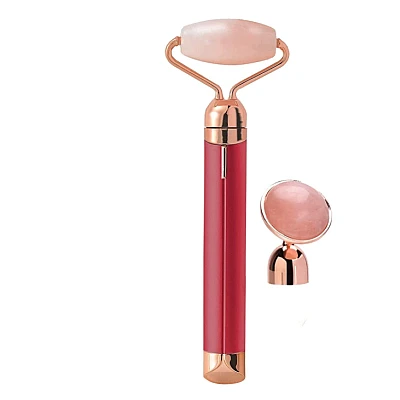 Rola ROZ pentru Masaj Facial cu 2 Capete Rola ROZ pentru Masaj Facial cu 2 Capete