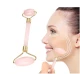 Rola masaj facial  cu doua capete cu piatra ROZ