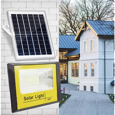 Kit Proiector TAI 200W 120LED cu Panou Solar Si Telecomanda Kit Proiector TAI 200W 120LED cu Panou Solar Si Telecomanda
